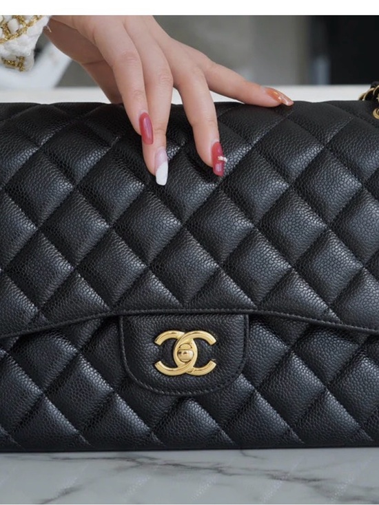 CHANEL Handbags - Black Quilted Leather Shoulder Bag with Gold CC Lock